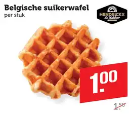 Coop Hendrickx de Bakker Belgische suikerwafel aanbieding