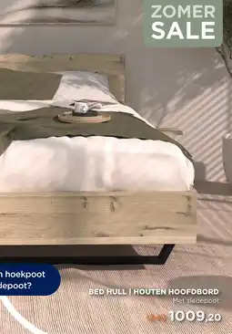 TotaalBED Bed hull houten hoofdbord aanbieding