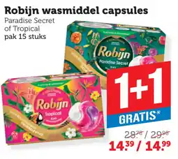 Coop Robijn wasmiddel capsules aanbieding