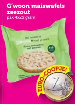 Coop G'woon maiswafels aanbieding