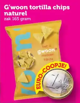 Coop G'woon tortilla chips naturel aanbieding