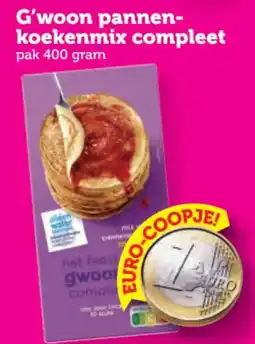 Coop G'woon pannenkoekenmix compleet aanbieding
