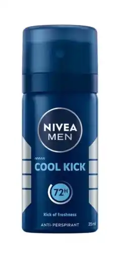 De Online Drogist Nivea Men Cool Kick Deodorant Spray Mini 35ML aanbieding