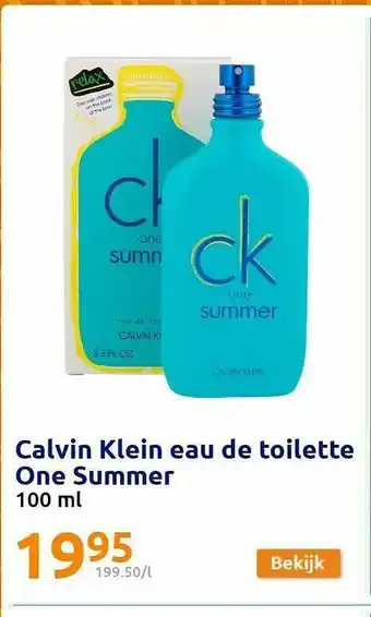 Action Calvin Klein Eau De Toilette One Summer aanbieding