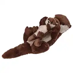 IKEA Pluche otter paar op wit, zacht, 12 lang, gerecycled polyester aanbieding