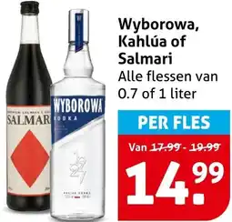 Hoogvliet Wyborowa, Kahlúa of Salmari aanbieding