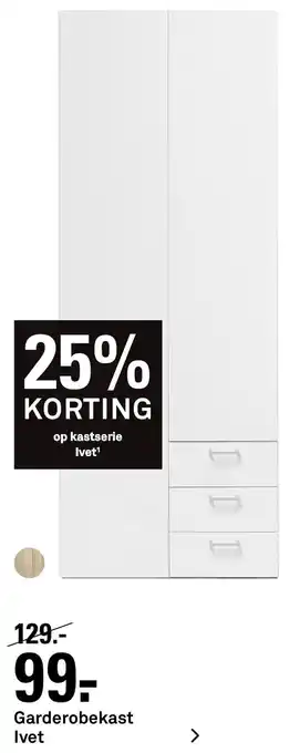 Karwei Garderobekast Ivet aanbieding