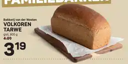 Ekoplaza Bakkerij van der Westen VOLKOREN TARWE aanbieding
