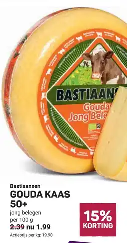 Ekoplaza Bastiaansen Gouda Kaas 50+ aanbieding