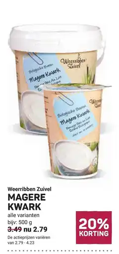 Ekoplaza Weerribben Zuivel Magere Kwark aanbieding