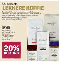 Ekoplaza Simon Lévèlt KOFFIE aanbieding