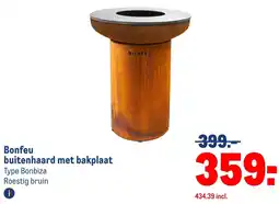 Makro Bonfeu buitenhaard met bakplaat aanbieding