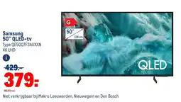 Makro Samsung 50" QLED-tv aanbieding