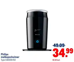 Makro Philips melkopschuimer Type CA6500/60 aanbieding