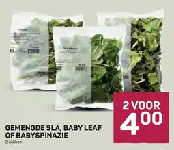 Ekoplaza gemengde sla, baby leaf of babyspinazie aanbieding