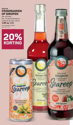 Ekoplaza Searoop frisdranken of siropen aanbieding