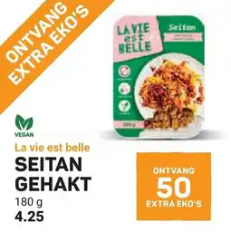 Ekoplaza La vie est belle seitan gehakt aanbieding