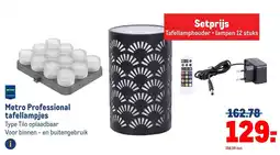 Makro Metro Professional tafellampjes aanbieding