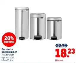 Makro Brabantia pedaalemmer aanbieding