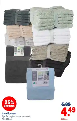 Makro Tarrington House handdoek aanbieding