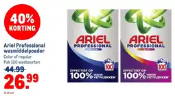 Makro Ariel Professional wasmiddelpoeder aanbieding