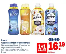 Makro Lenor wasverzachter of geurparels aanbieding