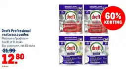 Makro Dreft Professional vaatwascapsules aanbieding