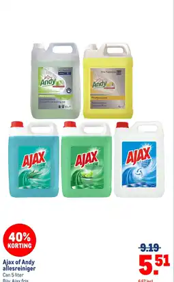 Makro Ajax of Andy allesreiniger aanbieding