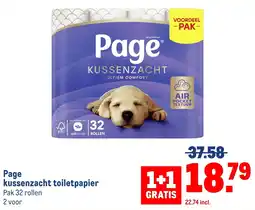 Makro Page kussenzacht toiletpapier aanbieding