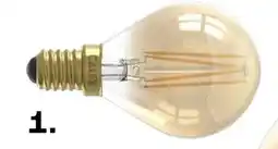 Kwantum Lichtbronnen Led Kogel 3,5W E14, dim, goud aanbieding