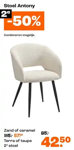 Kwantum Stoel Antony aanbieding