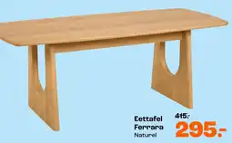 Kwantum Eettafel Ferrara Naturel aanbieding