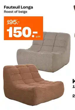 Kwantum Fauteuil Longa aanbieding