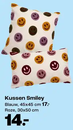 Kwantum Kussen Smiley aanbieding