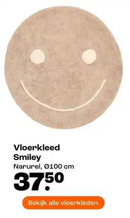 Kwantum Vloerkleed Smiley aanbieding