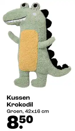 Kwantum Kussen Krokdil aanbieding