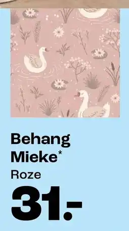 Kwantum Behang Mieke Roze aanbieding