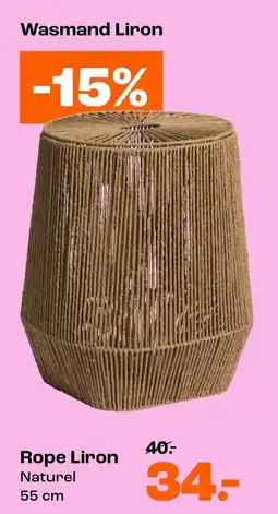 Kwantum Wasmand Liron aanbieding