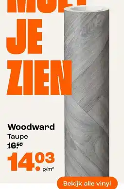 Kwantum Woodward Taupe aanbieding