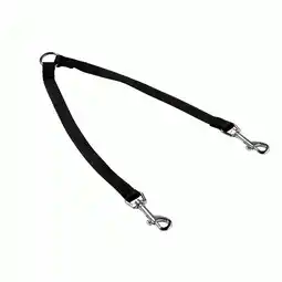 Pets Place Adori Koppelstel Nylon - Riem - Zwart 33-50x2,0 cm aanbieding