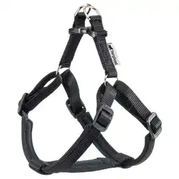 Pets Place Adori Harnas Nylon Soft - Harnas - Zwart&Zwart M aanbieding