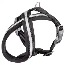 Pets Place Adori Nylon Soft Harnas Cross - Harnas - Zwart&Reflecterend S aanbieding