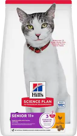 Pets Place Hill's Science Plan Senior - Kattenbrokken - Kip 1,5 kg aanbieding