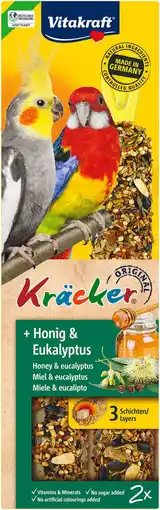 Pets Place Vitakraft Valkparkiet Kracker - Kräcker - 2 stuks Honing aanbieding