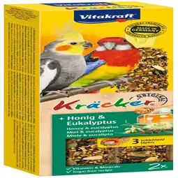 Pets Place Vitakraft Valkparkiet Kracker - Kräcker - 2 stuks Honing aanbieding