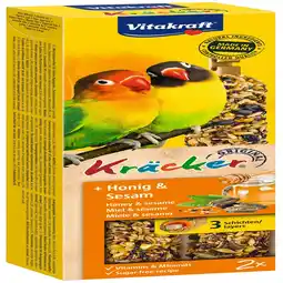 Pets Place Vitakraft Agapornis Kracker - Kräcker - 2 stuks Honing aanbieding