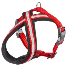 Pets Place Adori Nylon Soft Harnas Cross - Harnas - Rood&Reflecterend S aanbieding
