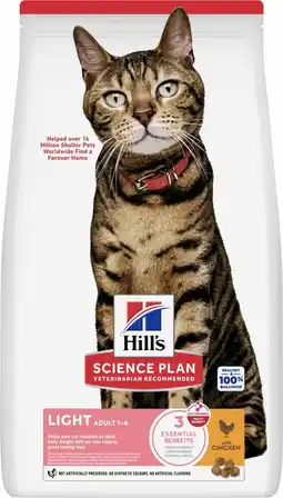 Pets Place Hill's Science Plan Light Adult - Kattenbrokken - Kip 1,5 kg aanbieding