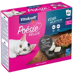 Pets Place Vitakraft Poésie Multipack Deli Sauce Vis Pouch - Natvoer - 6x85 g Koolvis&Kabeljauw aanbieding