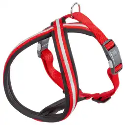 Pets Place Adori Nylon Soft Harnas Cross - Harnas - Rood&Reflecterend S/M aanbieding
